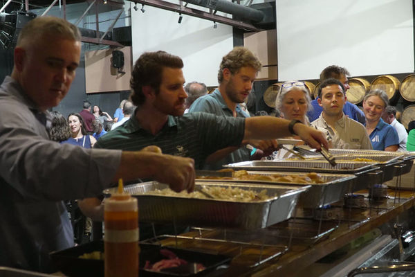 Corporate event buffet